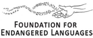 Foundation for Endangered Languages hand logo with text