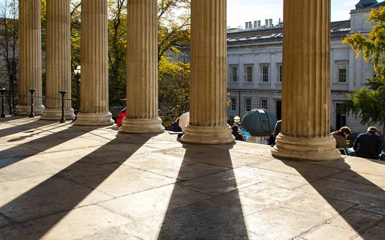 Portico Pillars with shadow