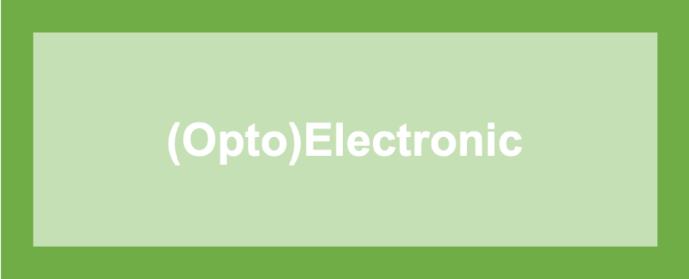 (Opto)electronic