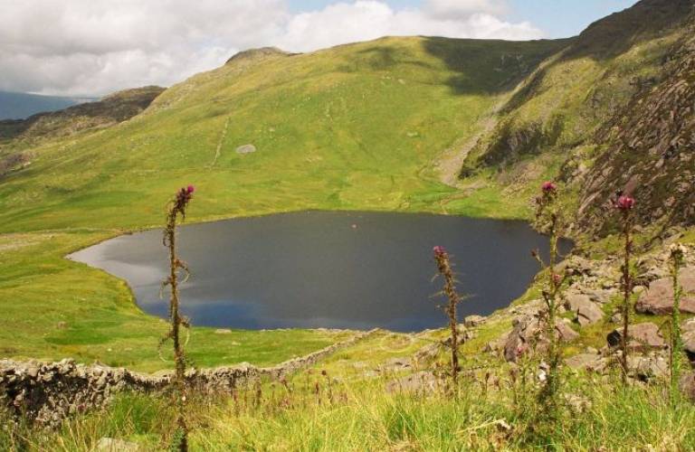 Llyn Llagi in Snowdonia, Wales. One of the flagship sites in the Upland Waters Monitoring Network. Photo Ewan Shilland