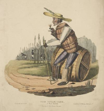 'Caricature of Tom Sugar Cane a British Sugar Planter, 1830' by G. Spratt, (c) Museum of London.