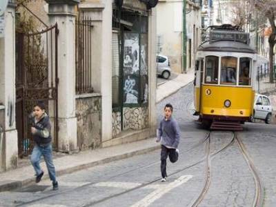 Tram in Old Lisbon
