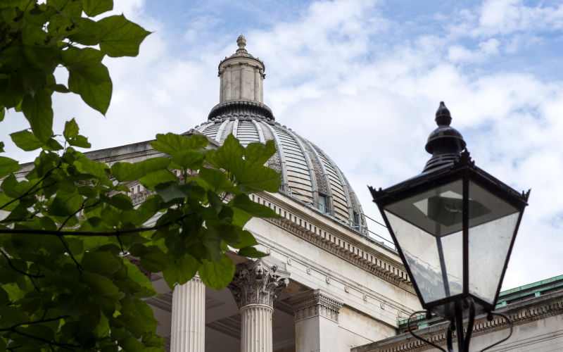 Image shows dome of UCL Main Building