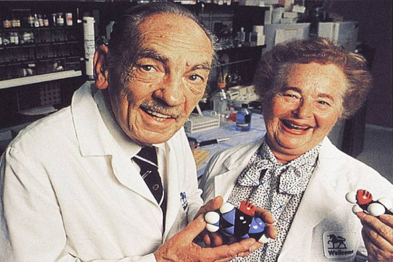 Nobel Prize winners, Dr Hitchings and Dr Elion (1998)