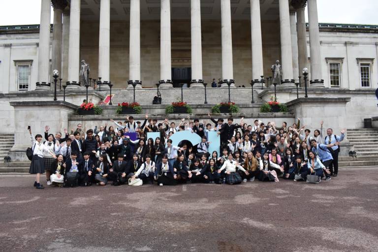 Students at UCL participating in the UCL-Japan Youth Challenge