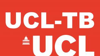 UCL TB logo in a red square