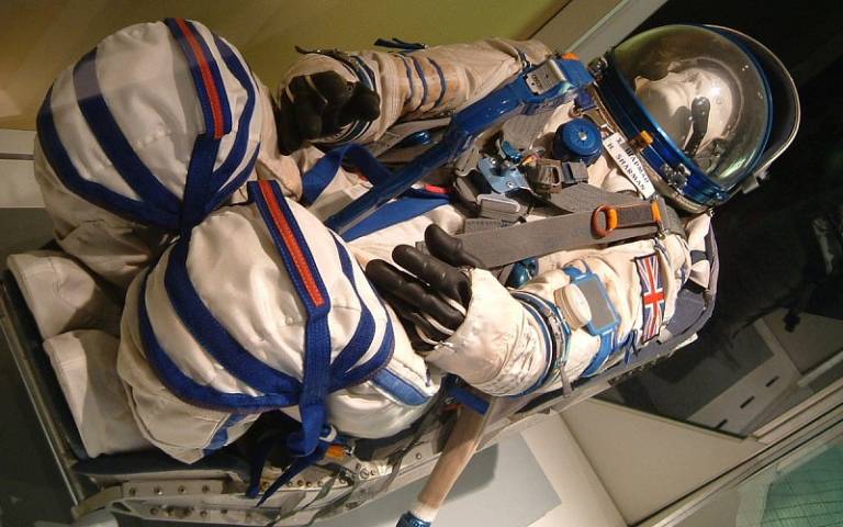 Helen Sharman's spacesuit, image credit Wikipedia