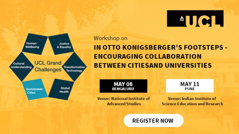 UCL Grand Challenges: “In Otto Konigsberger's Footsteps” workshops