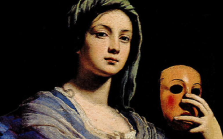 lady holding a mask