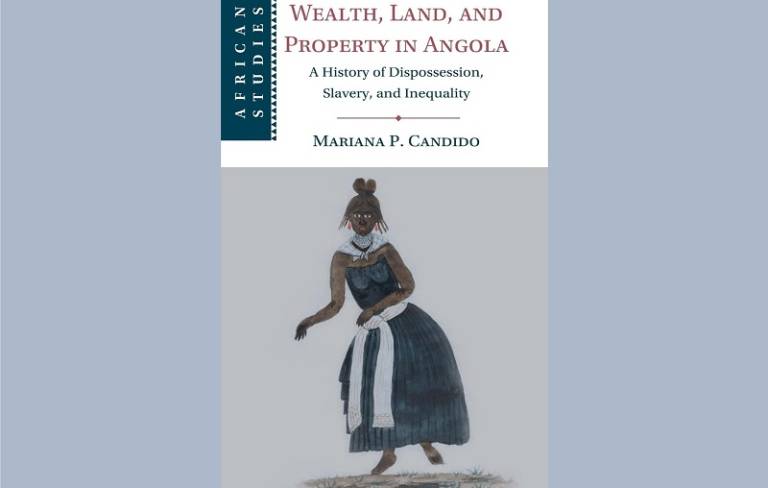Book cover of Mariana Candido's 'Wealth, Land, and Property in Angola' 
