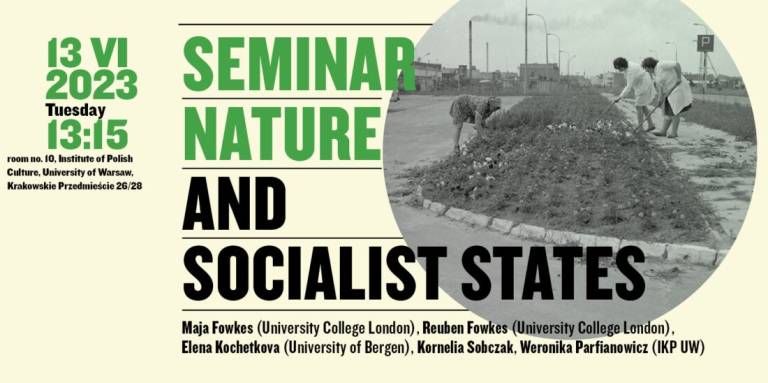 Poster of a seminar titled ‘Nature and Socialist States’. 