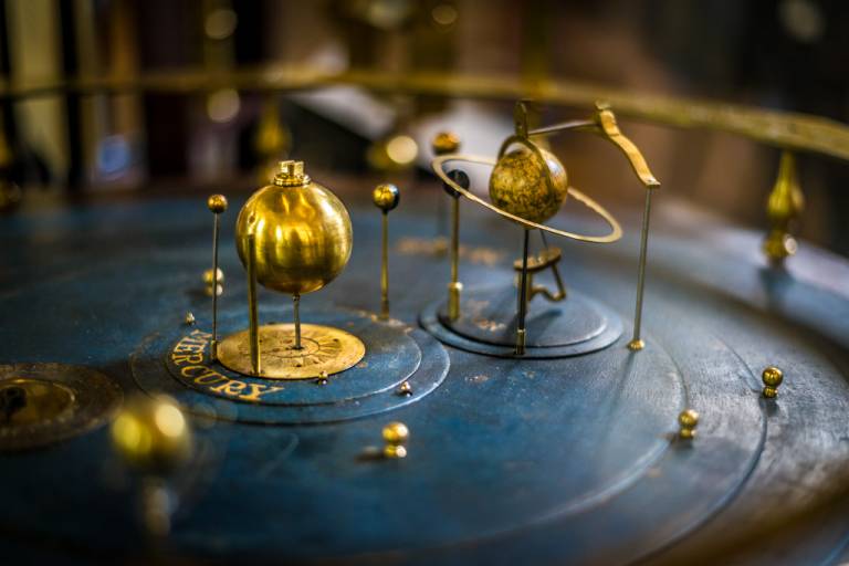 Photo of orrery at British Museum, credit Ian Carroll, Flickr