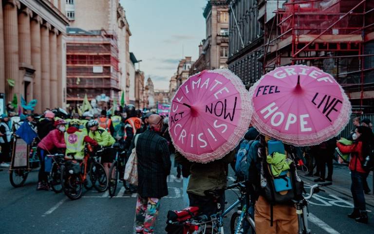 protesters at cop26, photo by William Gibson on Unsplash