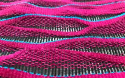 close up of woven fabric, photo by Kaz Madigan 