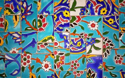 Tiles in Iran, credit Hasan Almasi via Unsplash
