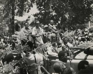 Nyerere in a public procession – The National Archives UK