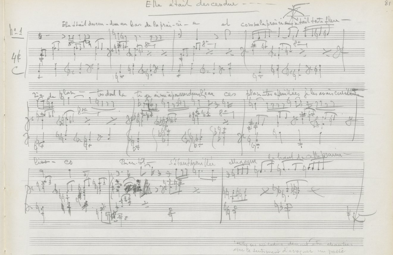 French music manuscript