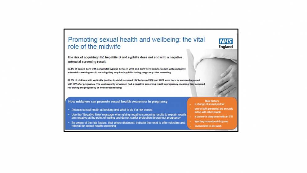IDPS Negative Now Poster promoting sexual health and wellbeing