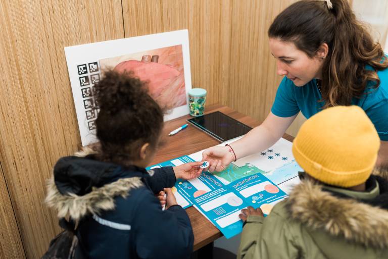 Children taking part in an activity at Science of Surgery