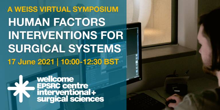 Virtual poster for Human Factors symposium, 17 June 2021, 10:00-12:30 BST