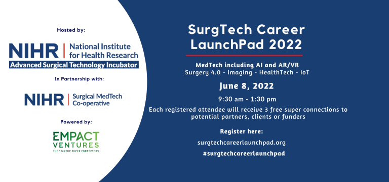Digital poster for SurgTech Career LaunchPad 2022