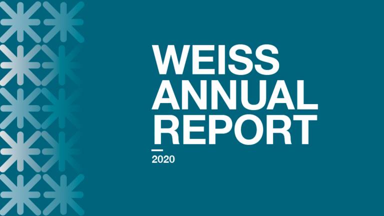 Image with text 'WEISS Annual Report 2020'