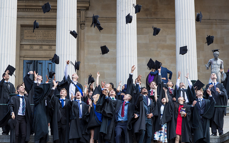 Graduation celebrations on UCL campus (Photo: Mary Hinkley for UCL Digital Media)