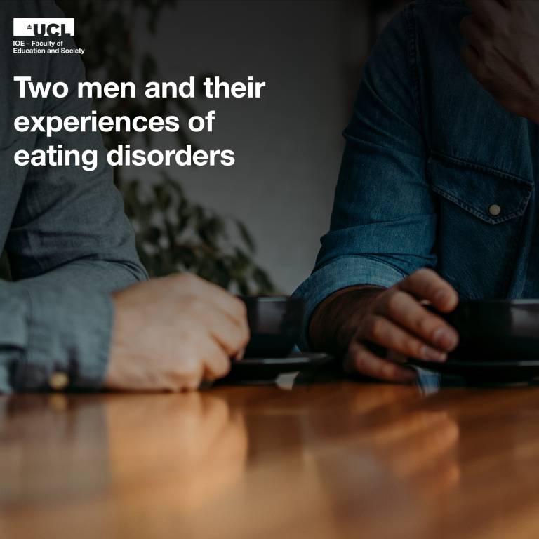 Artwork for a podcast about eating disorders in men