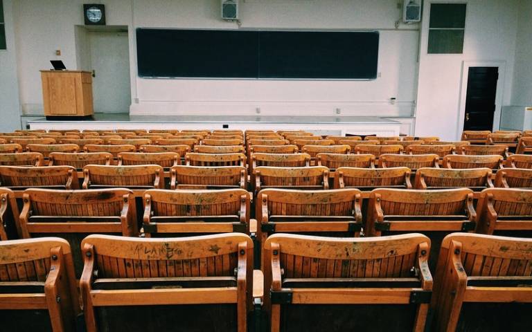 University lecture hall. Image: Pixabay via Pexels