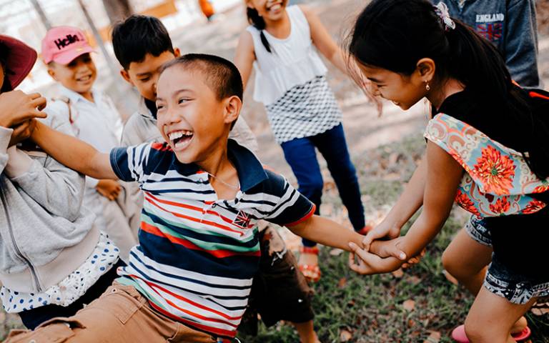 Vietnamese children playing