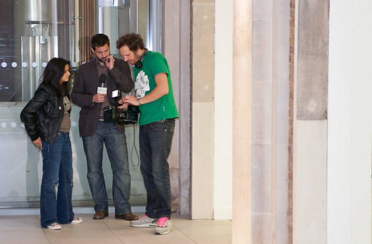 Film crew at UCL
