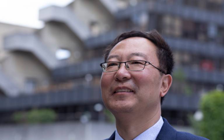 Professor Li Wei outside the UCL Institute of Education building (Photo by John Cobb for UCL Institute of Education)