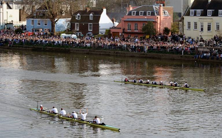 Oxbridge boat race (Photo: Michael Reeve, CC BY-SA 3.0)