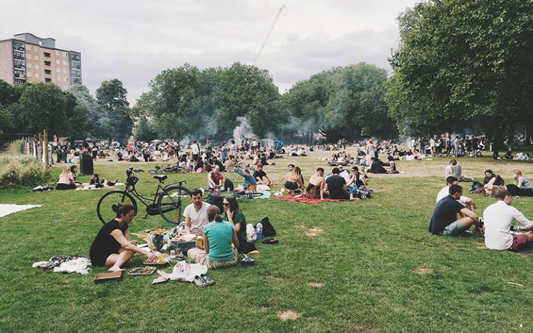 People in London Fields