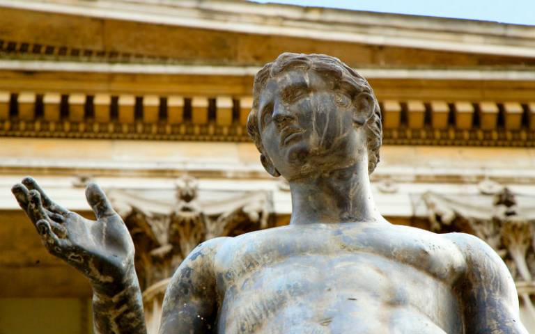 Portico statue