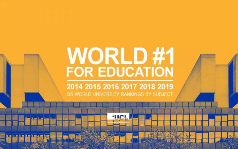 UCL Institute of Education named World Number 1 for Education