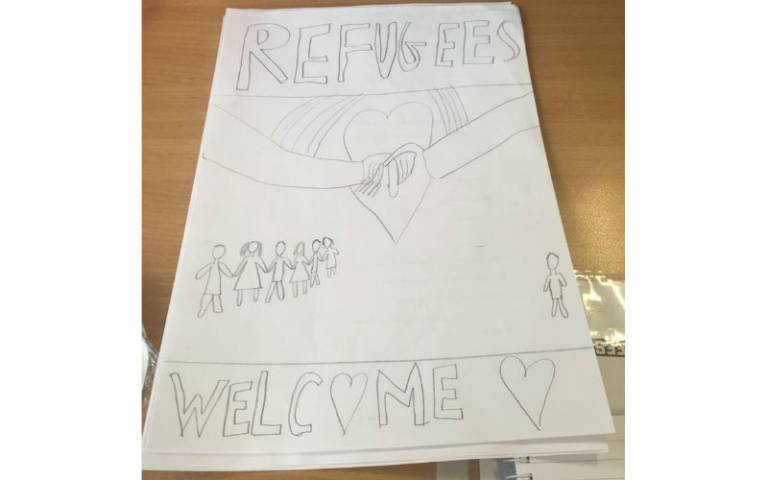 Refugees welcome poster