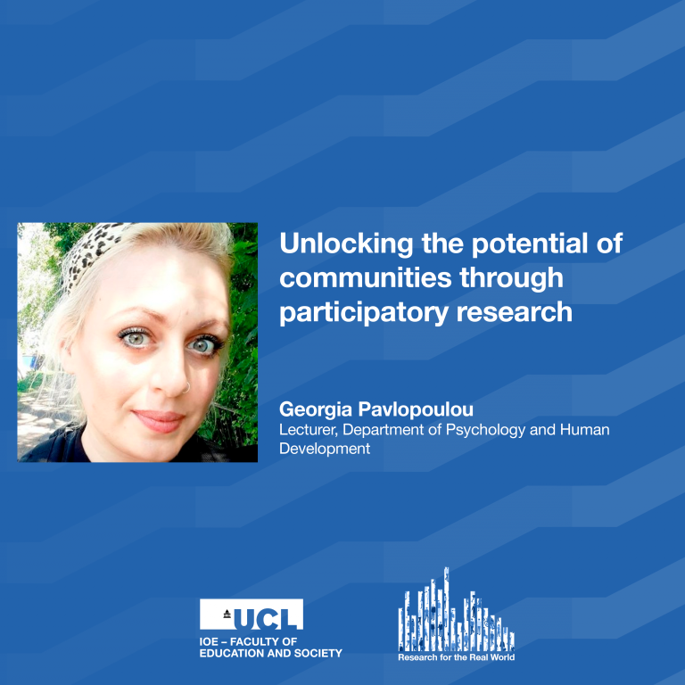 Dr Georgia Pavlopoulou, Research for the Real World podcast