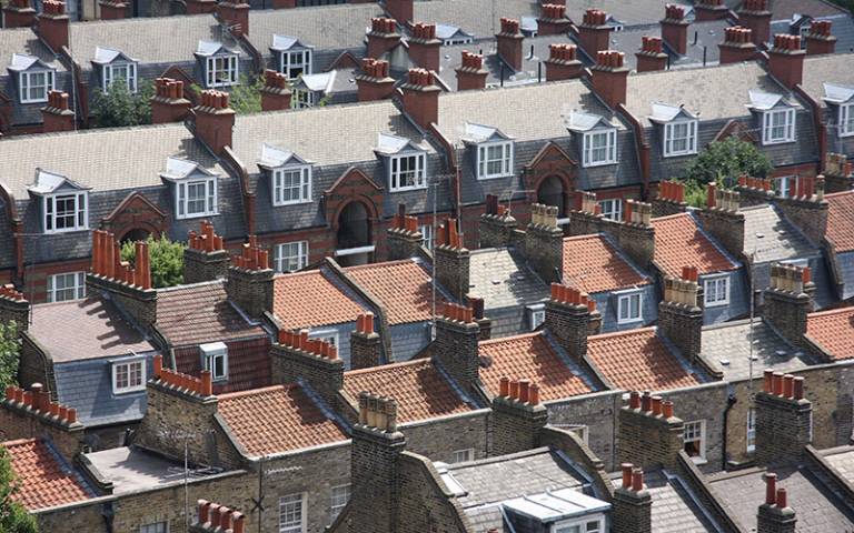 Terraced house roofs