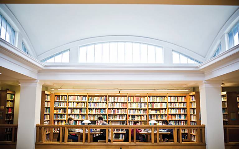 UCL Library. Image: Mat Wright for UCL