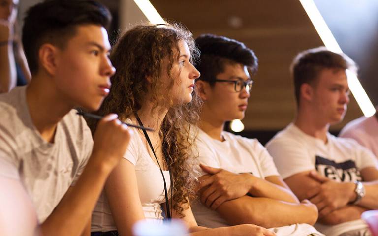 Undergraduate students in class. Photo: Alejandro Walter Salinas Lopez, UCL Digital Media