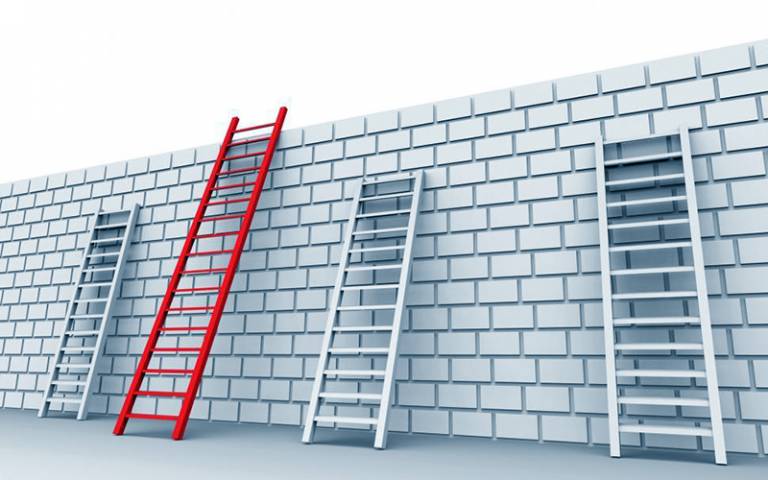 Unequal ladders