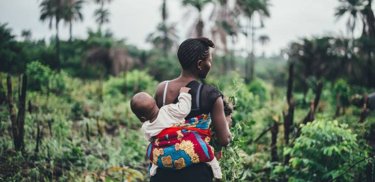 Woman and baby in Sierra Leone