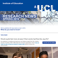 Research News newsletter, Spring 2019