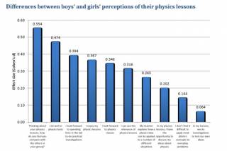 Differences between boys' and girls' perceptions of their physics lessons