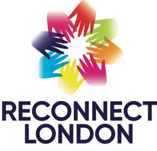 Reconnect London logo. Text: RECONNECT LONDON.