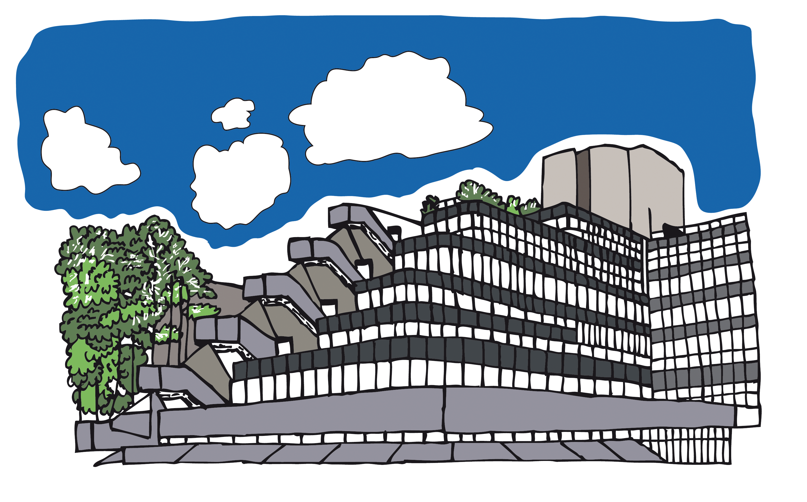 Illustration of IOE Building