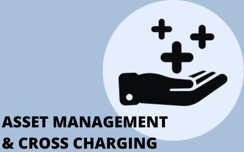 asset management cross-charging icon