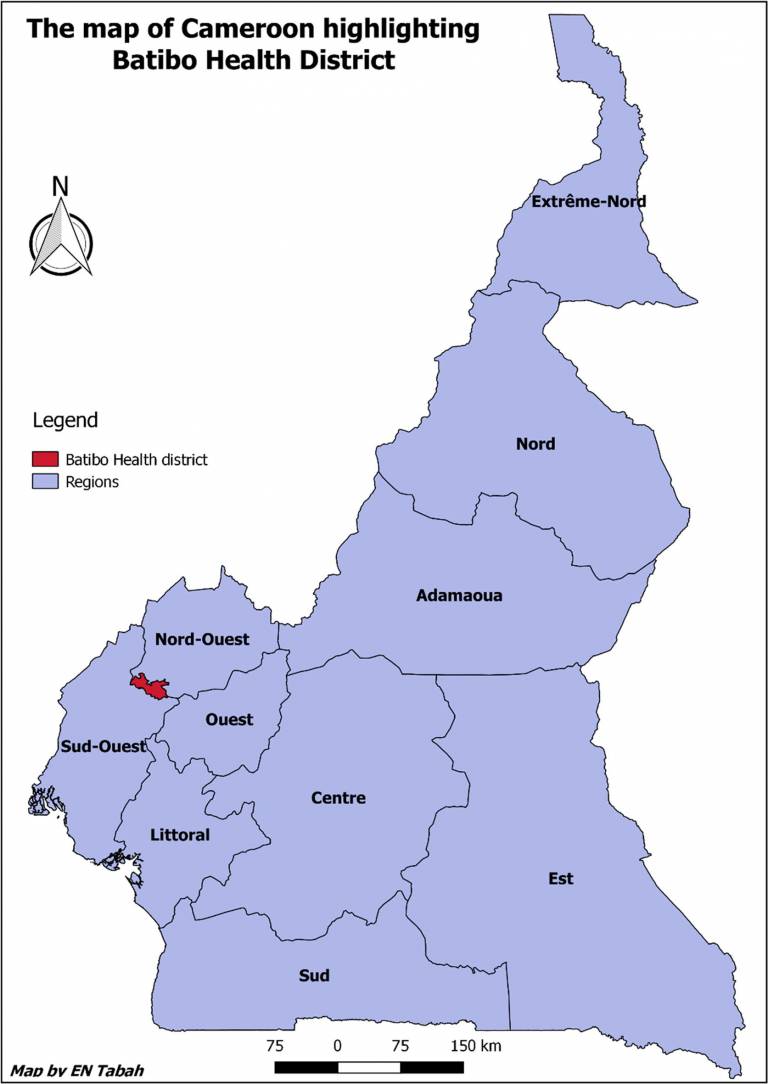 map of Cameroon