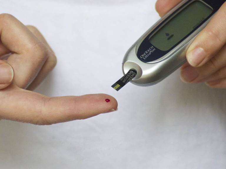 Blood glucose meter used to manage diabetes